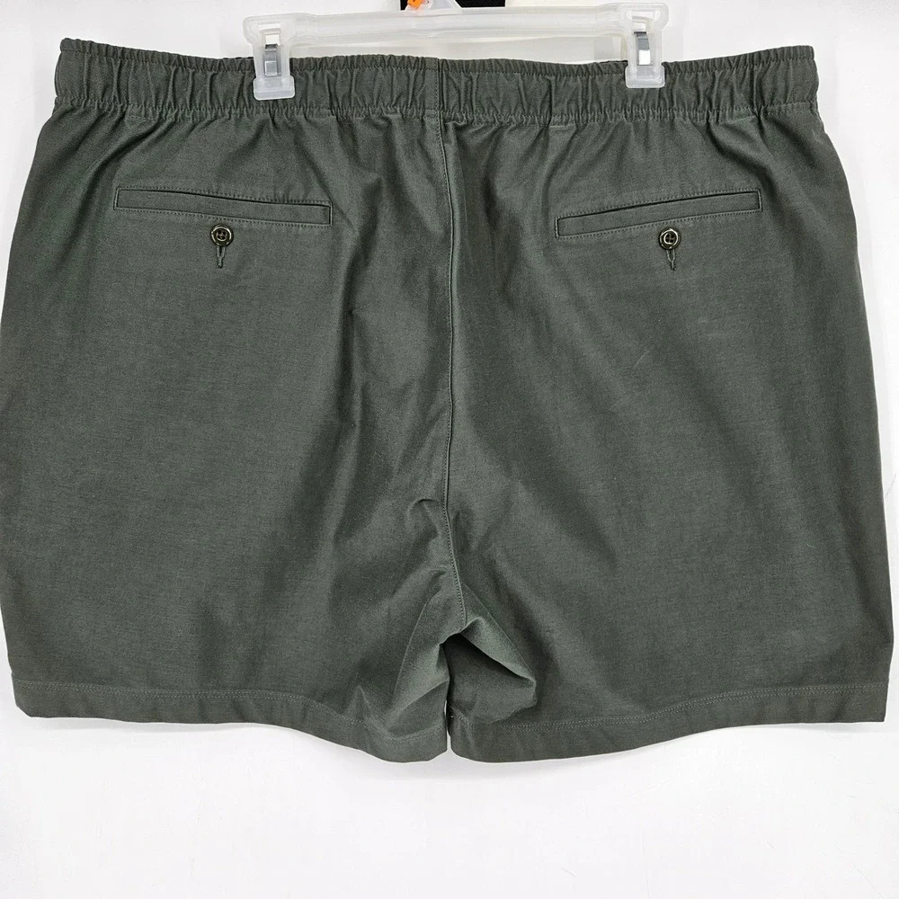 J‎ Crew Shorts Mens XXL Chino Oarsman Everyday Tech Drawstring Stretch Green